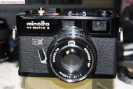 MINOLTA HI-MATIC E 40mm F1.7 ROKKOR-QF 鏡頭 (黑機)