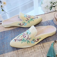 Ethnic Style Embroidered Retro Chinese Designed Women's Slipper Sandal