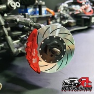 3RACING Sakura D5series D5S drift car upgrade parts aluminum alloy caliper brake disc coupler