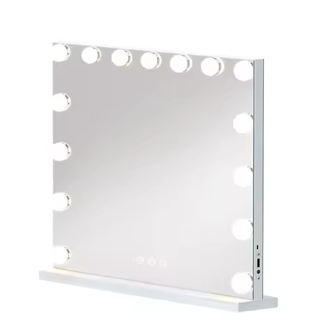 Makeup mirror large bedroom desktop dressing with lamp, smart fill light makeup, desktop desktop mir