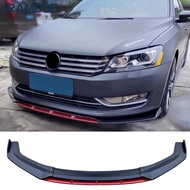 Front Skirt Splitter for Passat B7 Bumper Spoiler 2010-2014 Carbon Protector Plate Lip Type D Chin S