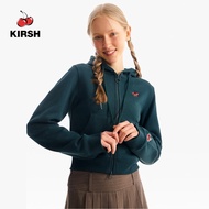 [KIRSH] SMALL CHERRY CROP HOODIE ZIP UP | 23SS | Women HOODIE | ZIP UP | Hoodie women |Korean Style 
