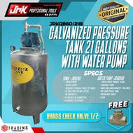 Extreme Galvanized Pressure tank Water Tank 21gallons with Water Pump JRKQB60 High Quality With FREEBIES ♦JF TRADING♦