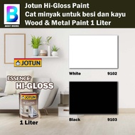 Jotun Hi-Gloss Wood And Metal Paint 1 Liter White 9102 / Black 9103