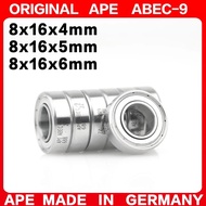 10PCS Germany ABEC-9 Bearing 688 618/8 628/8 638/8  8*16*4 8*16*5 8*16*6 mm ZZ -2Z -2RS Miniature Pr