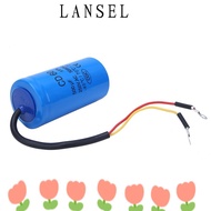 LANSEL1 CD60 Start Capacitor, 250VAC Wire Included CD60 Run Capacitor, Durable 500uF Round Capacitor