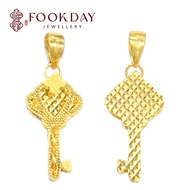 FOOKDAY 999 5G 足金皇冠钥匙吊坠 Gold 999 5G Crown Key Pendant Emas 999 Loket Kunci Mahkota Bajet Hadiah
