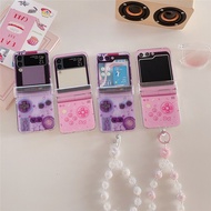 Games Console Bracelet Phone Case For Samsung Galaxy Z Flip 7 6 5 Shockproof Cover For Samsung Galax