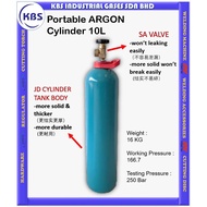 Stainless Steel TIG Welding 10Lt Portable ARGON Cylinder Gas *INCLUDE GAS*