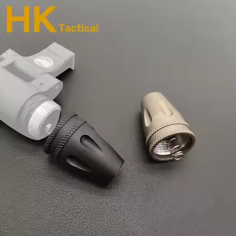 Airsoft Weapon Light Switch Tail Cap For M600 M300 M622V M640 DC Plug Switch Adapter Tactical Outdoo