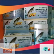 Salmon Squalen Fish Liver Oil Omega 3 100 softgel