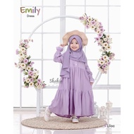 VIP Fashion Hijab Style EMILY DRESS KIDS BD KAIN KATUN RAYON ( UMUR 5 - 6 TAHUN ) Dress Anak Perempu