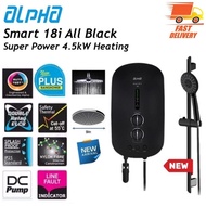 Alpha Smart 18i DC Pump Water Heater - ALL BLACK (NEW) / MATT BLACK / METAL BLACK