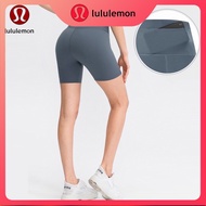 Lululemon New Yoga Sports Shorts Tie Dyed Back Waist Pocket Yoga Fitness Pants 02417