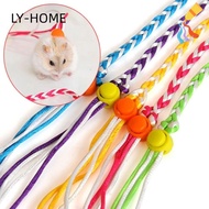 LIAOYING Pet Hamster Leash, 1.4m Adjustable Pet Cage Leash, Comfortable Nylon Rabbit Collar Leash Ra