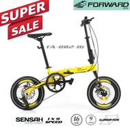 Forward 1626 16Inch 9Speed Alloy Folding Bike 100% Installed!