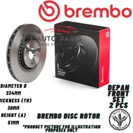 FRONT BREMBO BRAKE DISC ROTOR SIZE 334MM