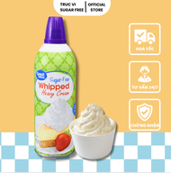 Kem xịt không đường ( whipped heavy cream) Great Value ( keto ăn kiêng)