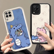 Q-5 Cat and Mouse couple Black white Case for Samsung Galaxy A12 M12 F12 5G