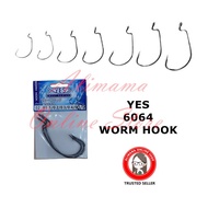 YES 6064 SOFT WORM LURE FISHING HOOK