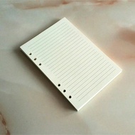 1pc 80 Sheets/160 Pages Refillable Loose Leaf Notebook Paper, 100g Thickened Cream-Colored Dotted/Li