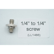 Hexagon Screw 1/4 to 1/4 inch 1/4 Quarter to 1/4 Quarter Male LL1486 for Tripod Ballhead Monopod Lig