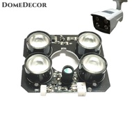 DomeDecor 4 LED mảng hồng ngoại 90 Độ Bóng Đèn 850nm IR Board Illuminator 4X IR LED Board cho CCTV C