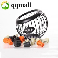 QQMALL Espresso Capsule Holder, Large Capacity Iron Coffee Pod Container, Creative Waterproof Multip
