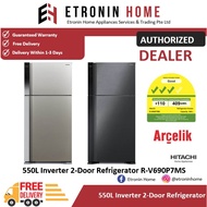 Hitachi 550L Inverter 2-Door Refrigerator R-V690P7MS