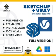Sketchup + Vray Full Version 2025 2024 2023 2022 2021 Windows