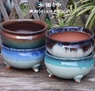 Ready stock‼️ Ceramic Succulent/Flower Pot/Set宜兴陶瓷多肉粗陶透气花盆紫砂大口径群生家用花盆