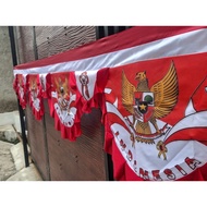 Garuda RGB Background Flag || Size 4M 5 Waves & 8M 10 Waves