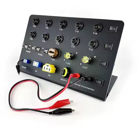 Auto Car Headlight Test Board HID Xenon LED Bulb T10 W5W Festoon C5W T20 7443 H1 H3 H7 H4 9005 Teste