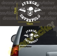 Cutting Sticker Avenged Sevenfold Band Stiker