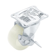 ล้อ PP แบบแป้น หมุนได้ มีเบรก ไจแอ้นท์ คิงคอง Z07-01A-0