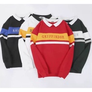 Gryffindor Hufflepuff Ravenclaw Slytherin Red Green Black White Maroon Harryy Potter Polo Pullover S