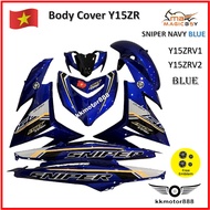 (COVERSET Y15ZR V2 ORIGINAL) MAGICBOY SNIPER NAVY BLUE STICKER STRIPE TANAM (VIETNAM)