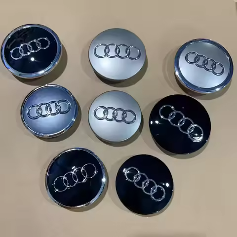 4PCS Automotive Wheel Hub Center Cover Badge Modification Accessories Suitable for Audi TT A3 A4 A5 