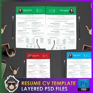 Resume CV Professional PSD Template