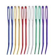 2pcs Bent Tip Needle Tapestry Large Eye Needle Crochet Blunt Needle