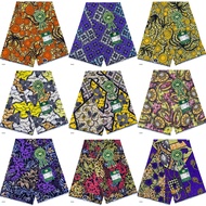（5码）非洲传统服饰缠腰布料Africa real wax Ankara prints super wax