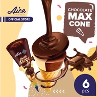 (SUPERMARKET) AICE Ice Cream Chocolate Max Cone isi 6 pcs eskrim