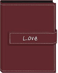 Pioneer Photo Albums 36-Pocket 4 by 6-Inch Embroidered "Love" Strap Sewn Leatherette Cover Photo Alb