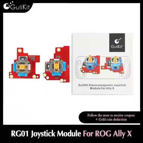 GuliKit RG01 Electromagnetic Joystick Module, Game Accessories Hall Effect Anti Drift Thumbstick Rep