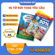 Print Couche KT A5 paper flyers