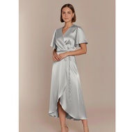 GC020 | ELORA MIDI DRESS BRIDESMAID PARTY DRESS SATIN VELVET MATERIAL WOMEN'S CHRISTMAS DRESS KOREAN