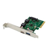 PCI-E X4轉USB3.1+TYPE-C擴展卡10Gb USB3.1/TYPE-C轉接卡ASM3142