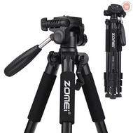 ZOMEI Q111 142cm/56 Inch Lightweight Portable Aluminum Alloy Camera Travel Tripod with Quick Release Plate/ Carry Bag for Canon   DSLR Smartphone  G&amp;M-2.20