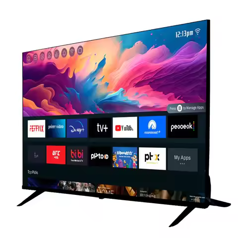 accept custom 4K android flat screen led tv smart 32 40 50 55 65 43 inch smart tv screens television