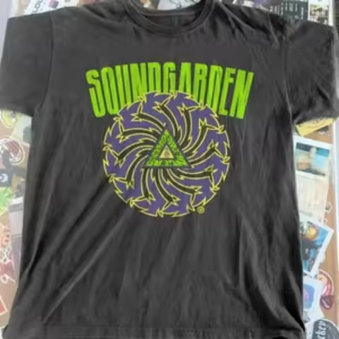 NEW! 1991 Soundgarden Badmotorfinger Black Cotton T-Shirt Men T Shirt